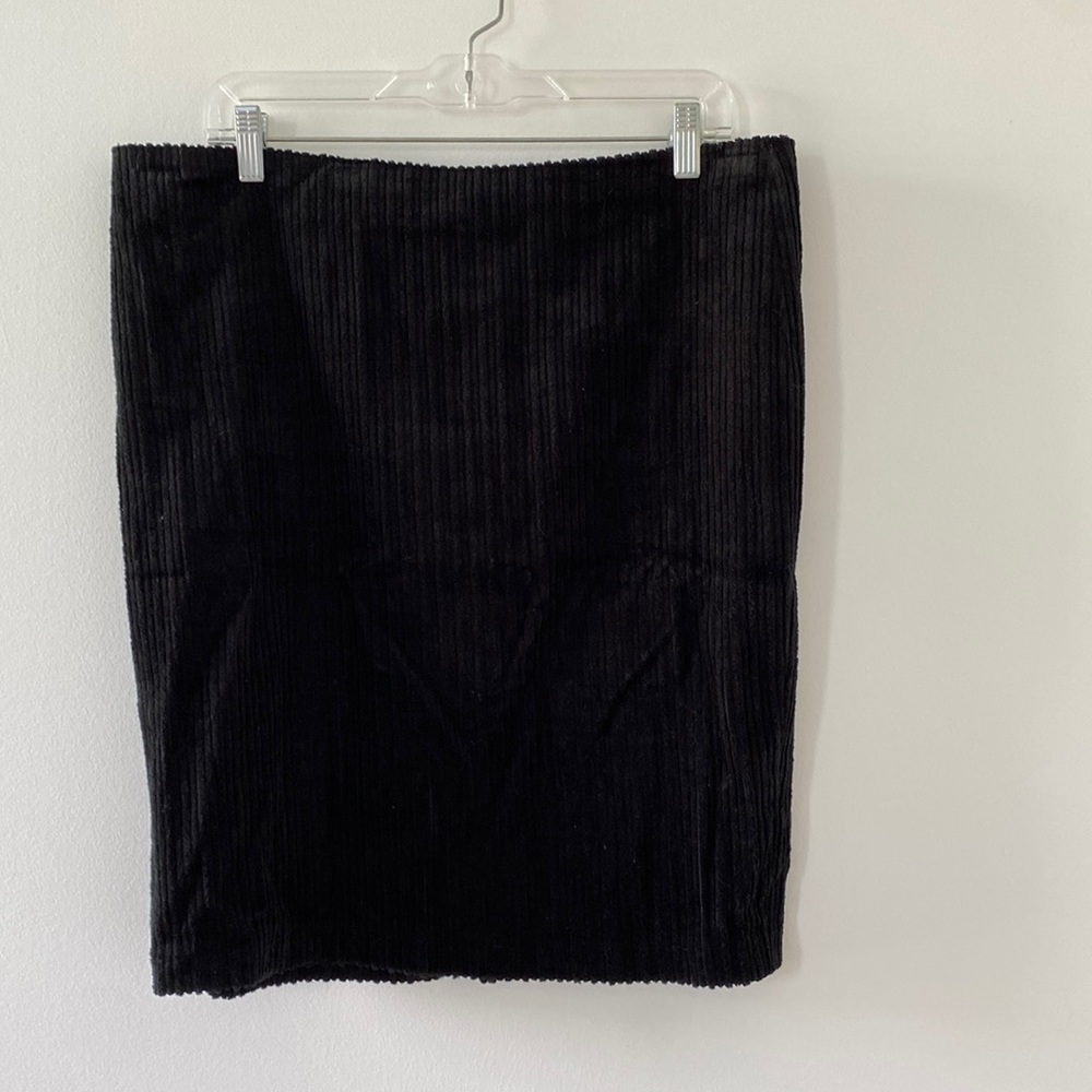 Black Corduroy Skirt